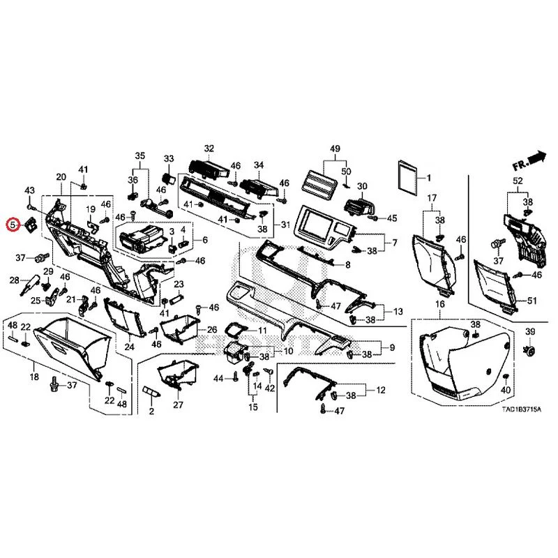 [NEW] JDM HONDA STEP WGN SPADA RP5 2020 Instrument panel garnish (passenger side) GENUINE OEM - Image 7
