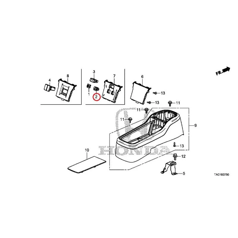 [NEW] JDM HONDA STEP WGN SPADA RP5 2020 Center Console GENUINE OEM - Image 3