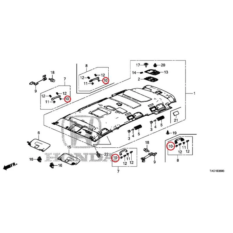 [NEW] JDM HONDA STEP WGN SPADA RP5 2020 Roof Lining GENUINE OEM - Image 11