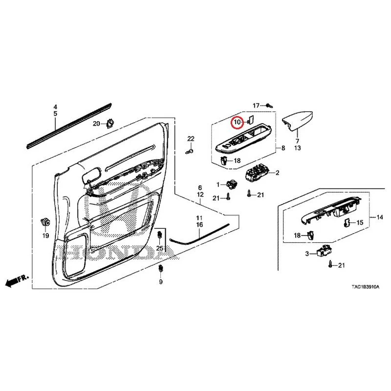 [NEW] JDM HONDA STEP WGN SPADA RP5 2020 Front Door Lining GENUINE OEM - Image 10