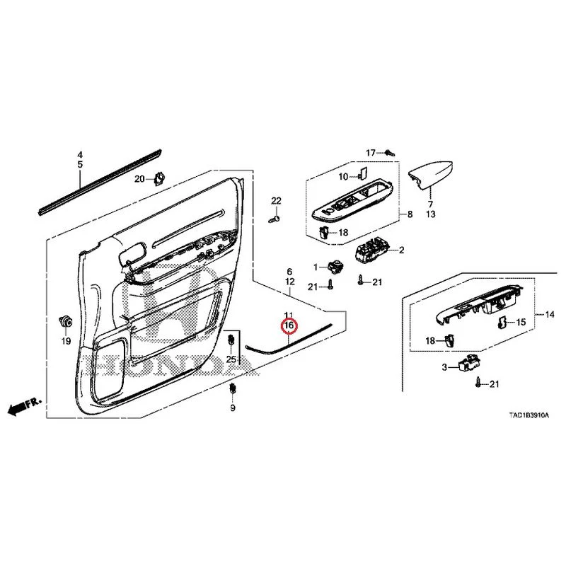 [NEW] JDM HONDA STEP WGN SPADA RP5 2020 Front Door Lining GENUINE OEM - Image 16