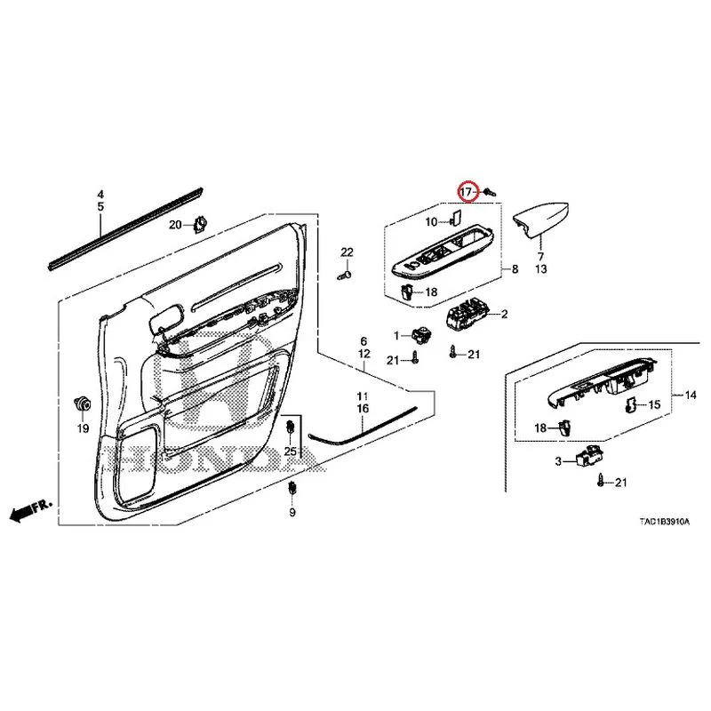 [NEW] JDM HONDA STEP WGN SPADA RP5 2020 Front Door Lining GENUINE OEM - Image 17