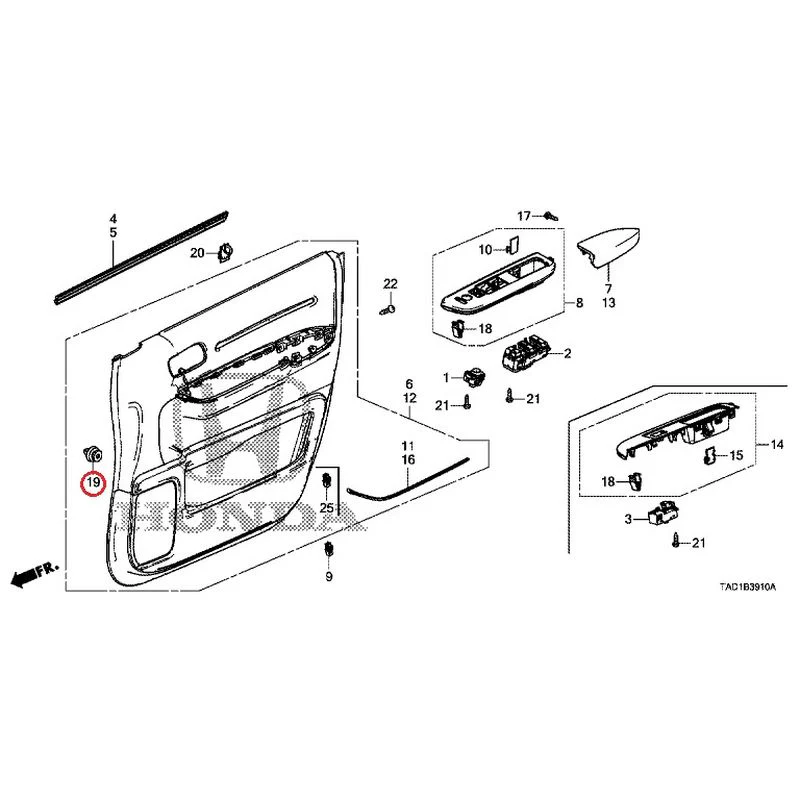 [NEW] JDM HONDA STEP WGN SPADA RP5 2020 Front Door Lining GENUINE OEM - Image 19