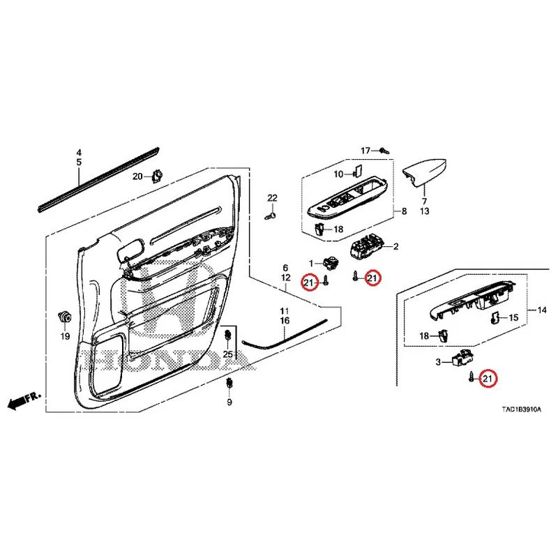 [NEW] JDM HONDA STEP WGN SPADA RP5 2020 Front Door Lining GENUINE OEM - Image 21