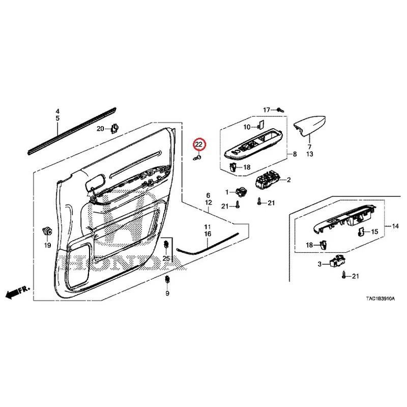 [NEW] JDM HONDA STEP WGN SPADA RP5 2020 Front Door Lining GENUINE OEM - Image 22