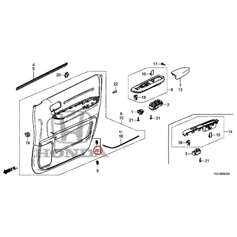 [NEW] JDM HONDA STEP WGN SPADA RP5 2020 Front Door Lining GENUINE OEM - Image 23