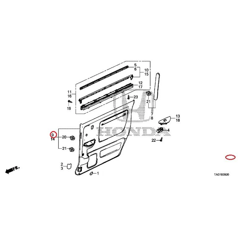 [NEW] JDM HONDA STEP WGN SPADA RP5 2020 Sliding Door Lining GENUINE OEM - Image 10