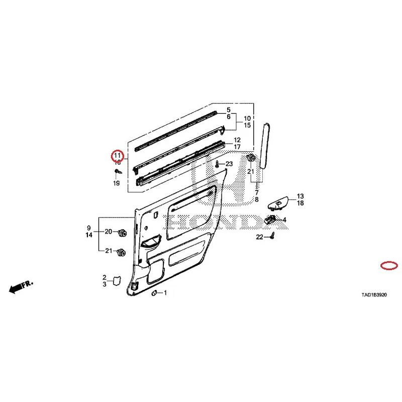 [NEW] JDM HONDA STEP WGN SPADA RP5 2020 Sliding Door Lining GENUINE OEM - Image 11