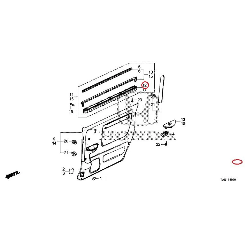 [NEW] JDM HONDA STEP WGN SPADA RP5 2020 Sliding Door Lining GENUINE OEM - Image 13