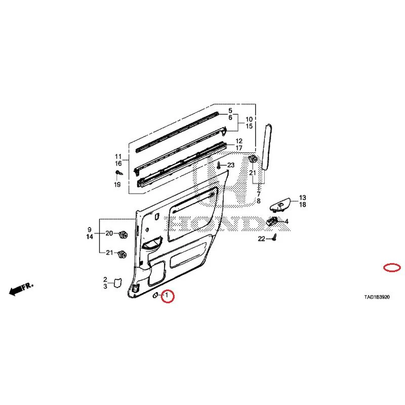 [NEW] JDM HONDA STEP WGN SPADA RP5 2020 Sliding Door Lining GENUINE OEM - Image 2