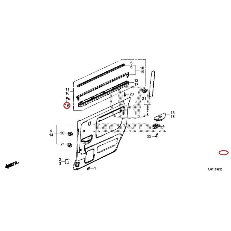 [NEW] JDM HONDA STEP WGN SPADA RP5 2020 Sliding Door Lining GENUINE OEM - Image 22