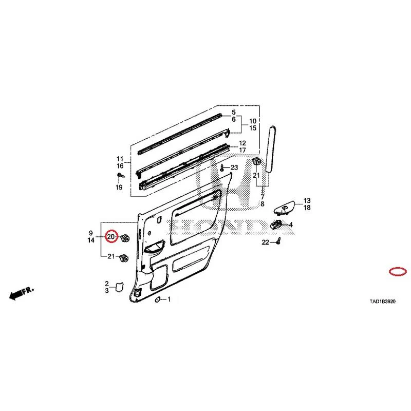 [NEW] JDM HONDA STEP WGN SPADA RP5 2020 Sliding Door Lining GENUINE OEM - Image 23