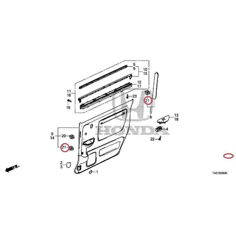 [NEW] JDM HONDA STEP WGN SPADA RP5 2020 Sliding Door Lining GENUINE OEM - Image 24