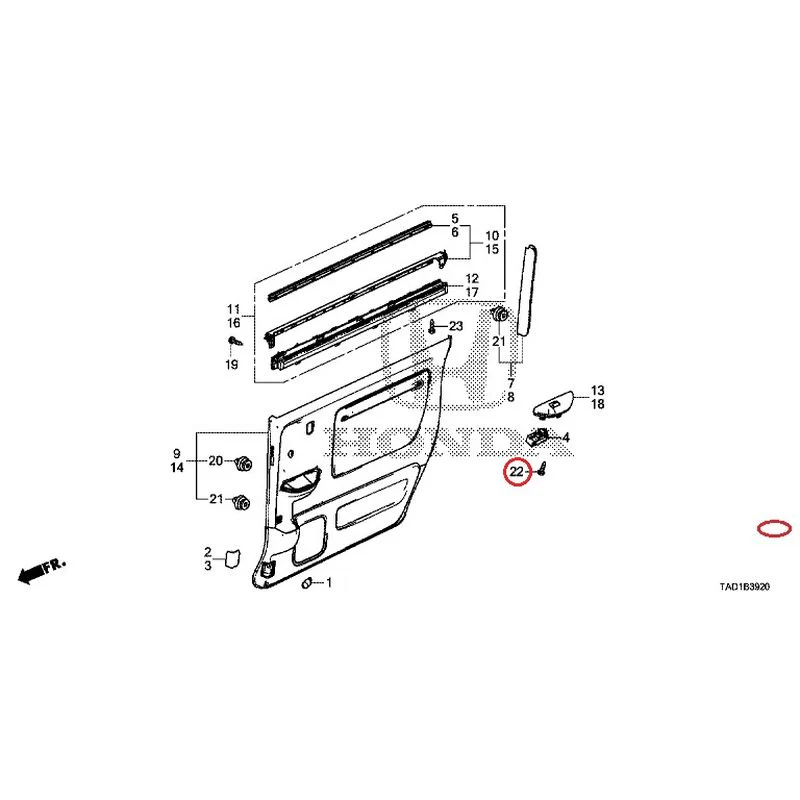 [NEW] JDM HONDA STEP WGN SPADA RP5 2020 Sliding Door Lining GENUINE OEM - Image 25