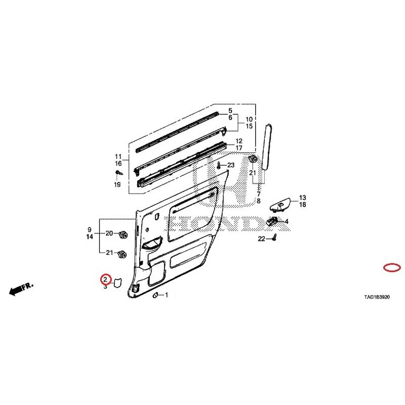 [NEW] JDM HONDA STEP WGN SPADA RP5 2020 Sliding Door Lining GENUINE OEM - Image 3