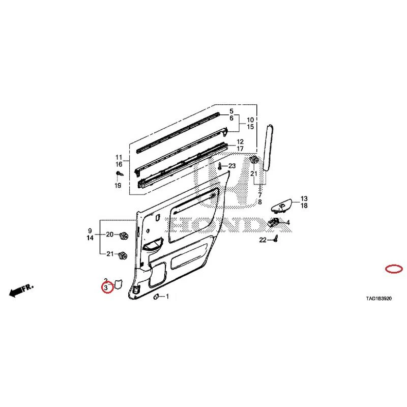 [NEW] JDM HONDA STEP WGN SPADA RP5 2020 Sliding Door Lining GENUINE OEM - Image 4