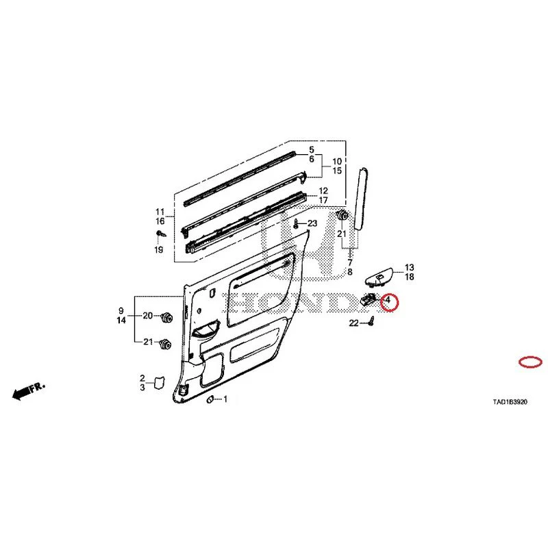 [NEW] JDM HONDA STEP WGN SPADA RP5 2020 Sliding Door Lining GENUINE OEM - Image 5
