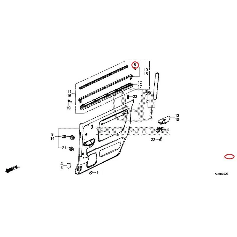 [NEW] JDM HONDA STEP WGN SPADA RP5 2020 Sliding Door Lining GENUINE OEM - Image 6
