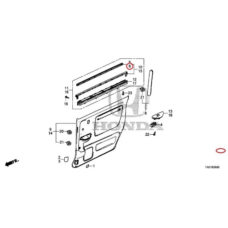 [NEW] JDM HONDA STEP WGN SPADA RP5 2020 Sliding Door Lining GENUINE OEM - Image 7
