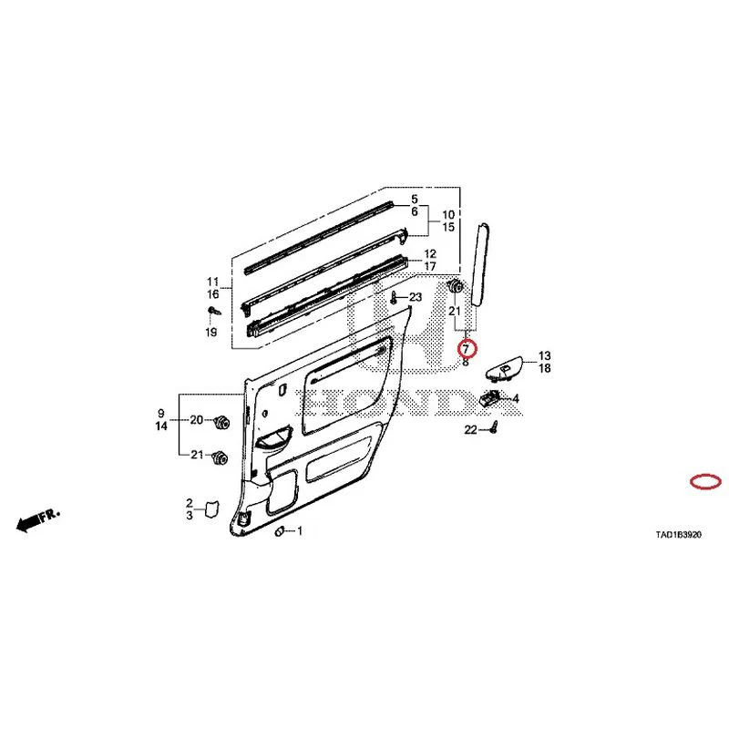 [NEW] JDM HONDA STEP WGN SPADA RP5 2020 Sliding Door Lining GENUINE OEM - Image 8