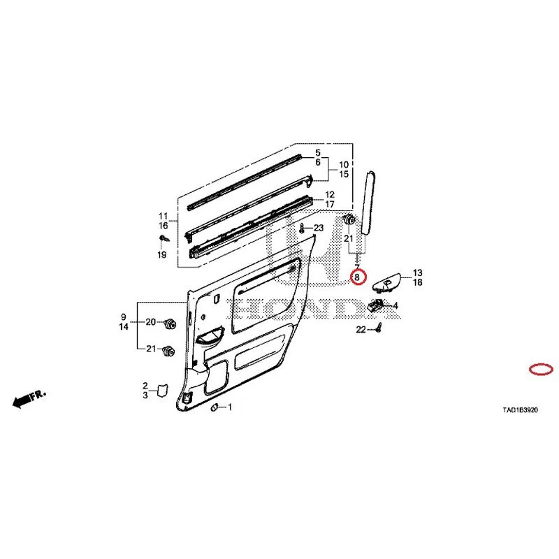 [NEW] JDM HONDA STEP WGN SPADA RP5 2020 Sliding Door Lining GENUINE OEM - Image 9