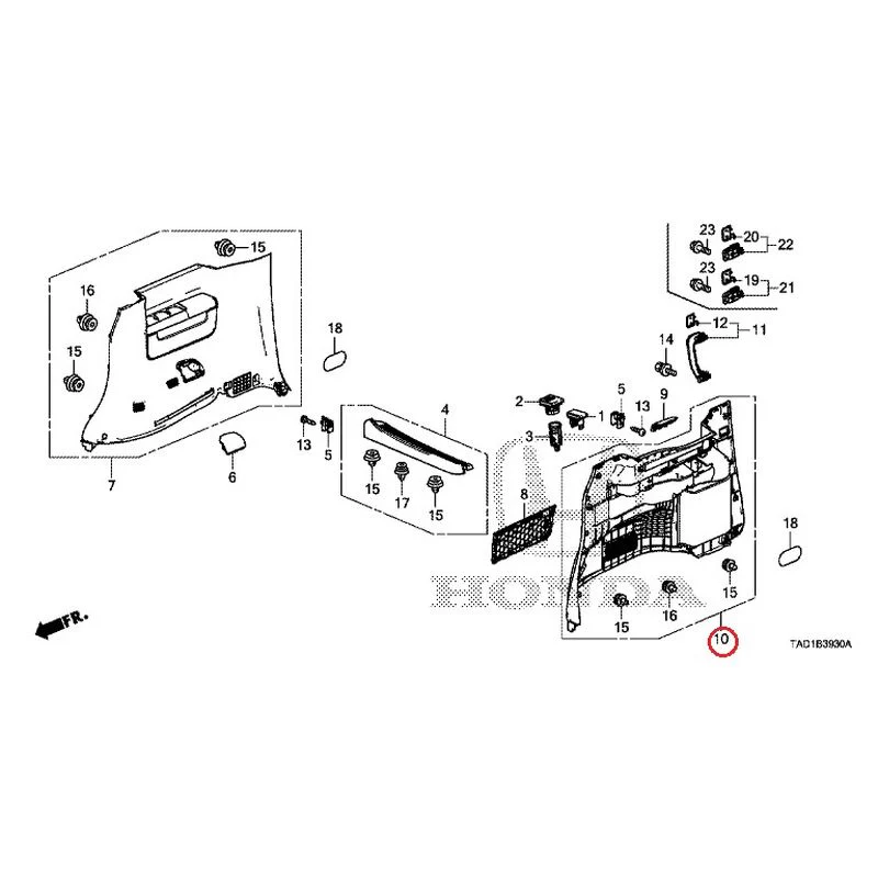[NEW] JDM HONDA STEP WGN SPADA RP5 2020 Side Lining GENUINE OEM - Image 12
