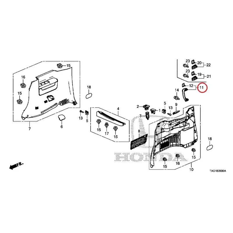 [NEW] JDM HONDA STEP WGN SPADA RP5 2020 Side Lining GENUINE OEM - Image 13