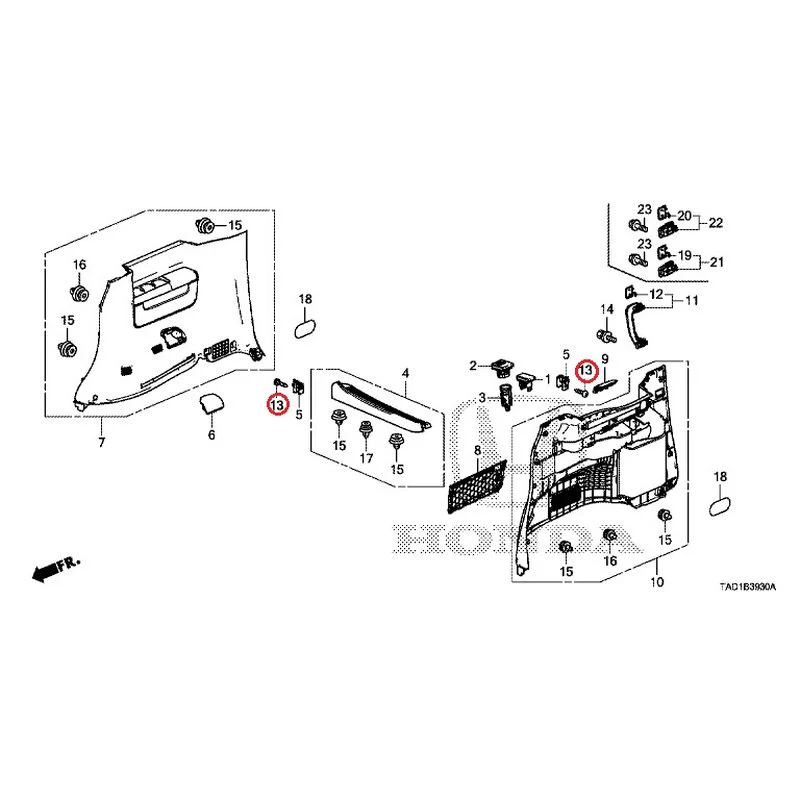 [NEW] JDM HONDA STEP WGN SPADA RP5 2020 Side Lining GENUINE OEM - Image 15