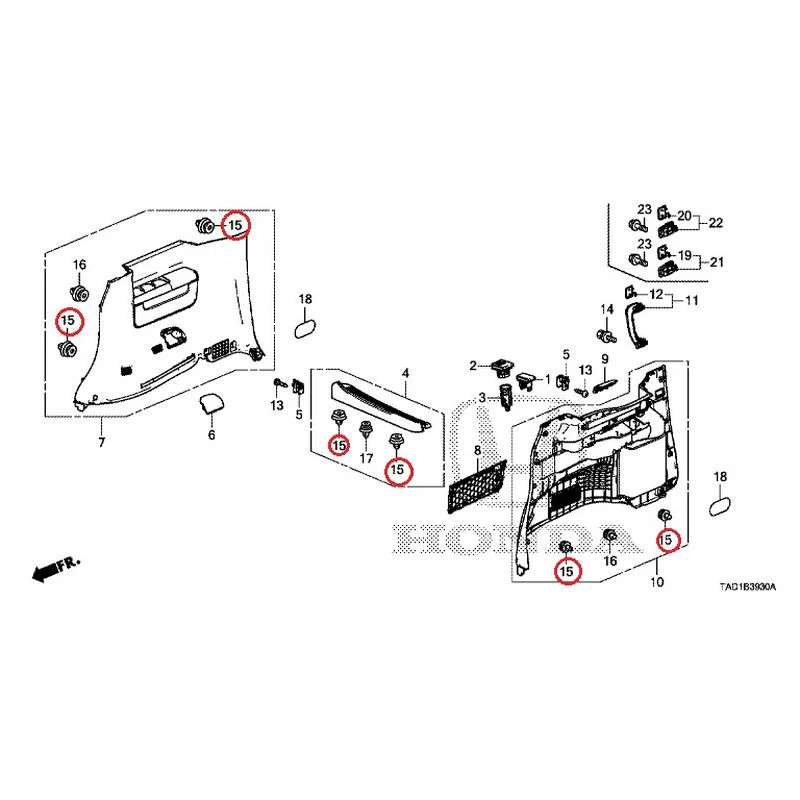 [NEW] JDM HONDA STEP WGN SPADA RP5 2020 Side Lining GENUINE OEM - Image 17