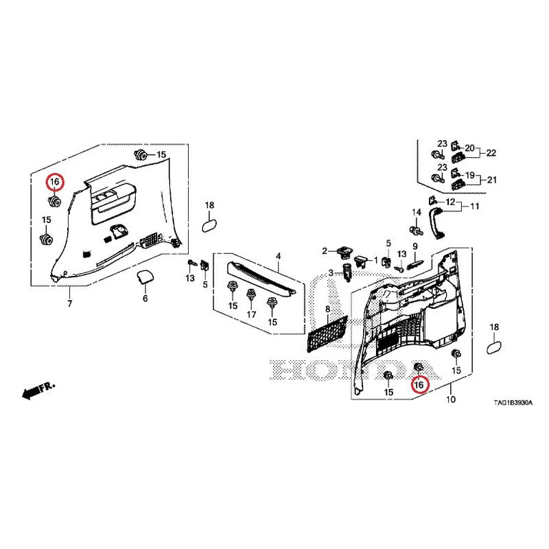 [NEW] JDM HONDA STEP WGN SPADA RP5 2020 Side Lining GENUINE OEM - Image 18