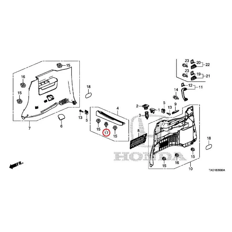 [NEW] JDM HONDA STEP WGN SPADA RP5 2020 Side Lining GENUINE OEM - Image 19