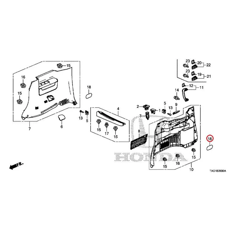 [NEW] JDM HONDA STEP WGN SPADA RP5 2020 Side Lining GENUINE OEM - Image 20
