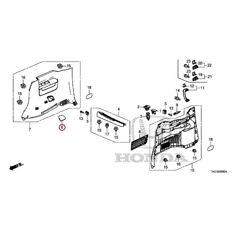 [NEW] JDM HONDA STEP WGN SPADA RP5 2020 Side Lining GENUINE OEM - Image 7