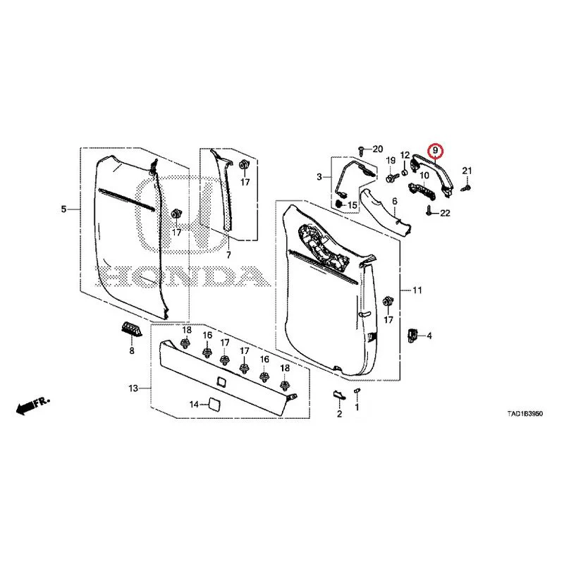 [NEW] JDM HONDA STEP WGN SPADA RP5 2020 Tailgate Lining (1) GENUINE OEM - Image 10