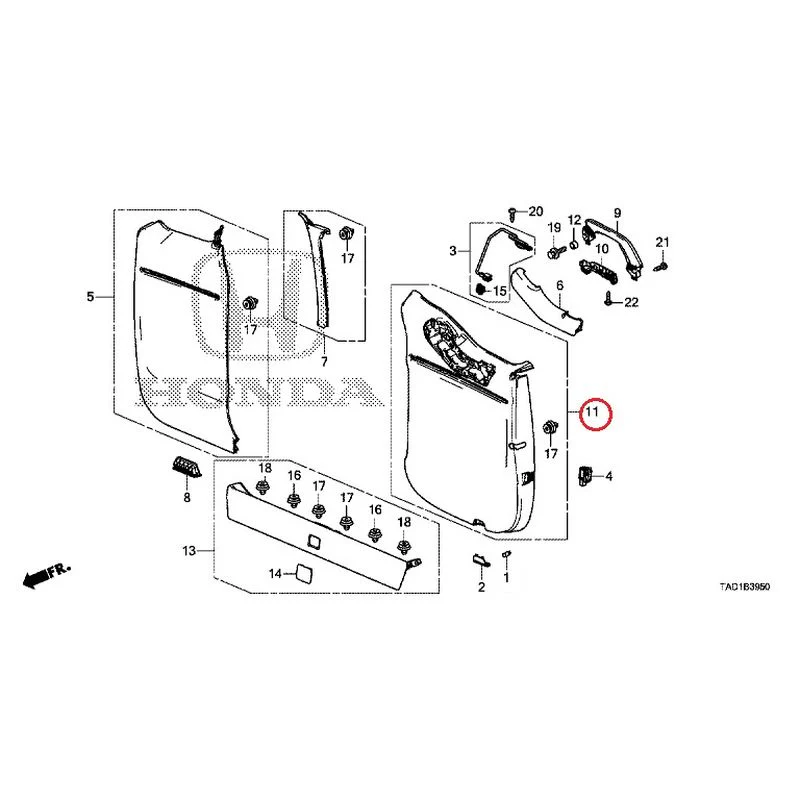 [NEW] JDM HONDA STEP WGN SPADA RP5 2020 Tailgate Lining (1) GENUINE OEM - Image 12