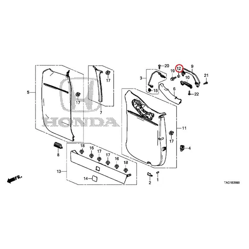 [NEW] JDM HONDA STEP WGN SPADA RP5 2020 Tailgate Lining (1) GENUINE OEM - Image 13