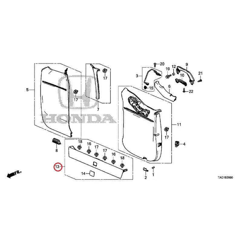 [NEW] JDM HONDA STEP WGN SPADA RP5 2020 Tailgate Lining (1) GENUINE OEM - Image 14