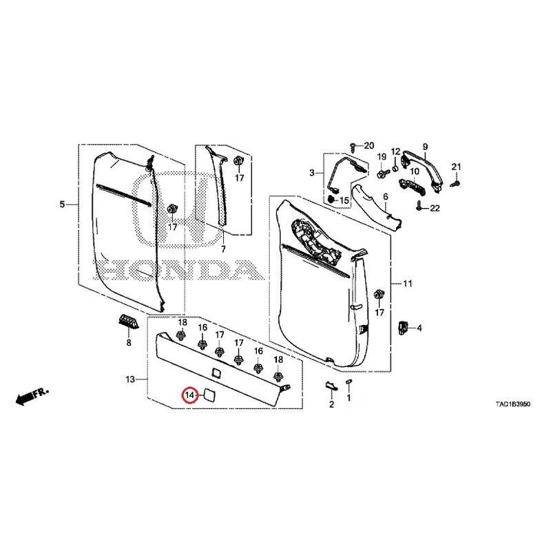 [NEW] JDM HONDA STEP WGN SPADA RP5 2020 Tailgate Lining (1) GENUINE OEM - Image 15