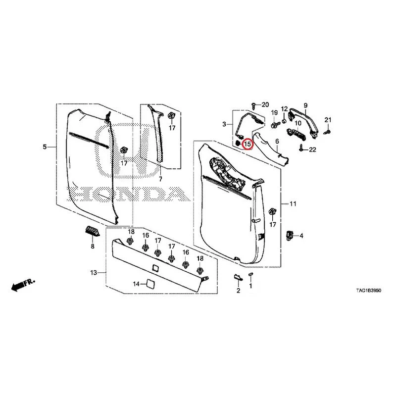 [NEW] JDM HONDA STEP WGN SPADA RP5 2020 Tailgate Lining (1) GENUINE OEM - Image 16
