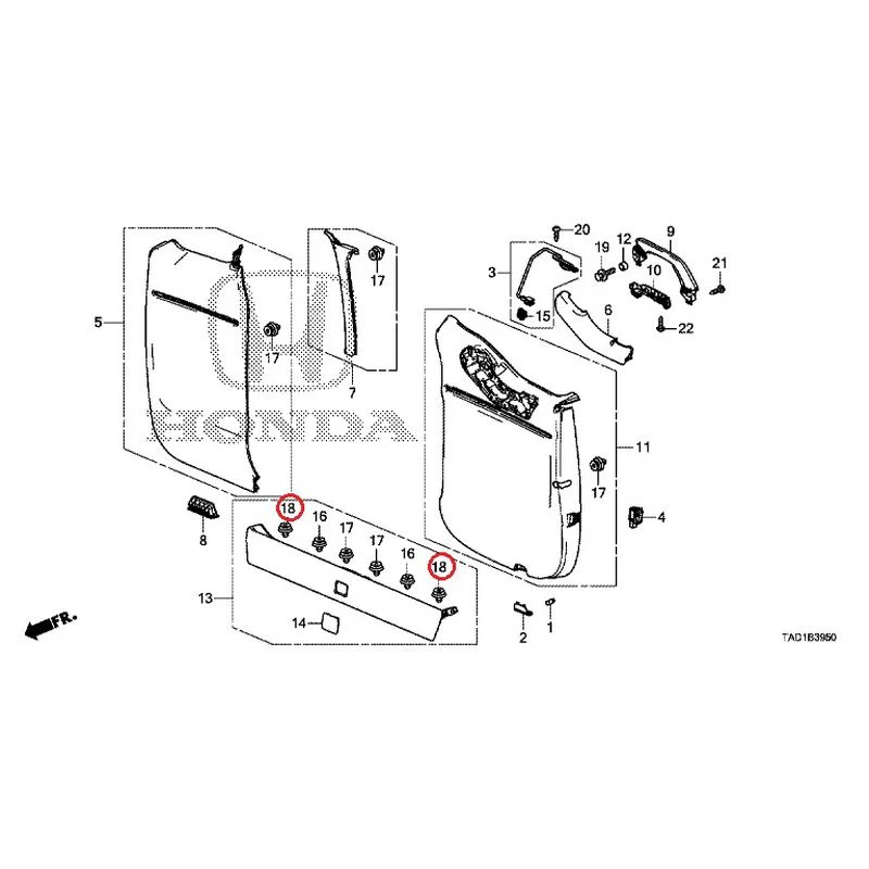 [NEW] JDM HONDA STEP WGN SPADA RP5 2020 Tailgate Lining (1) GENUINE OEM - Image 19