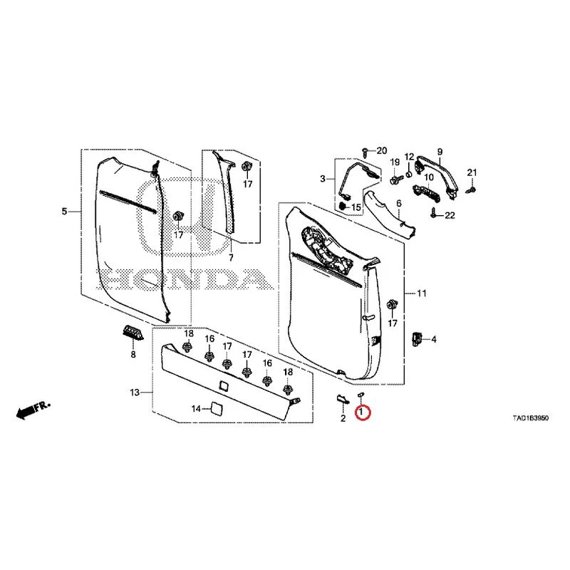 [NEW] JDM HONDA STEP WGN SPADA RP5 2020 Tailgate Lining (1) GENUINE OEM - Image 2
