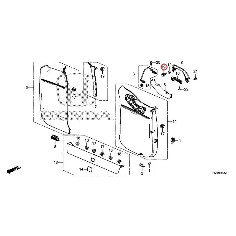 [NEW] JDM HONDA STEP WGN SPADA RP5 2020 Tailgate Lining (1) GENUINE OEM - Image 20