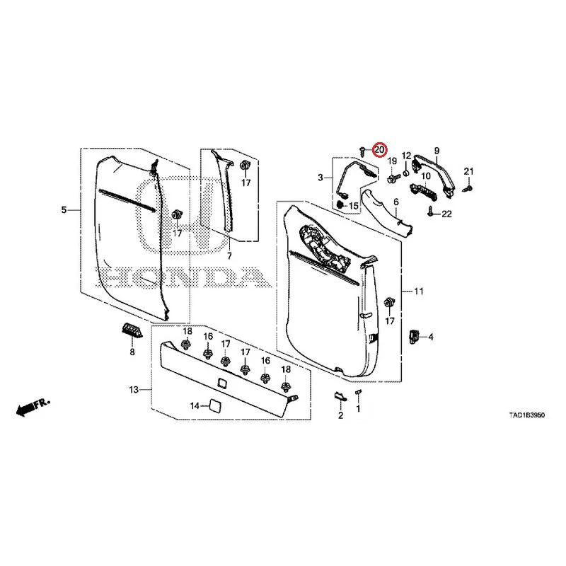 [NEW] JDM HONDA STEP WGN SPADA RP5 2020 Tailgate Lining (1) GENUINE OEM - Image 21