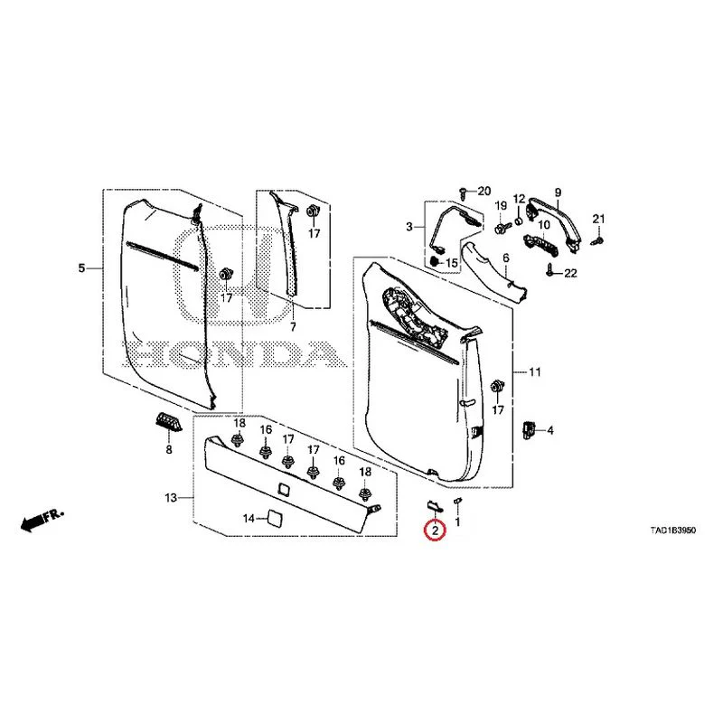 [NEW] JDM HONDA STEP WGN SPADA RP5 2020 Tailgate Lining (1) GENUINE OEM - Image 3