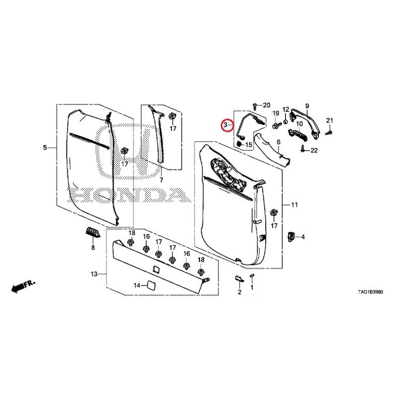 [NEW] JDM HONDA STEP WGN SPADA RP5 2020 Tailgate Lining (1) GENUINE OEM - Image 4