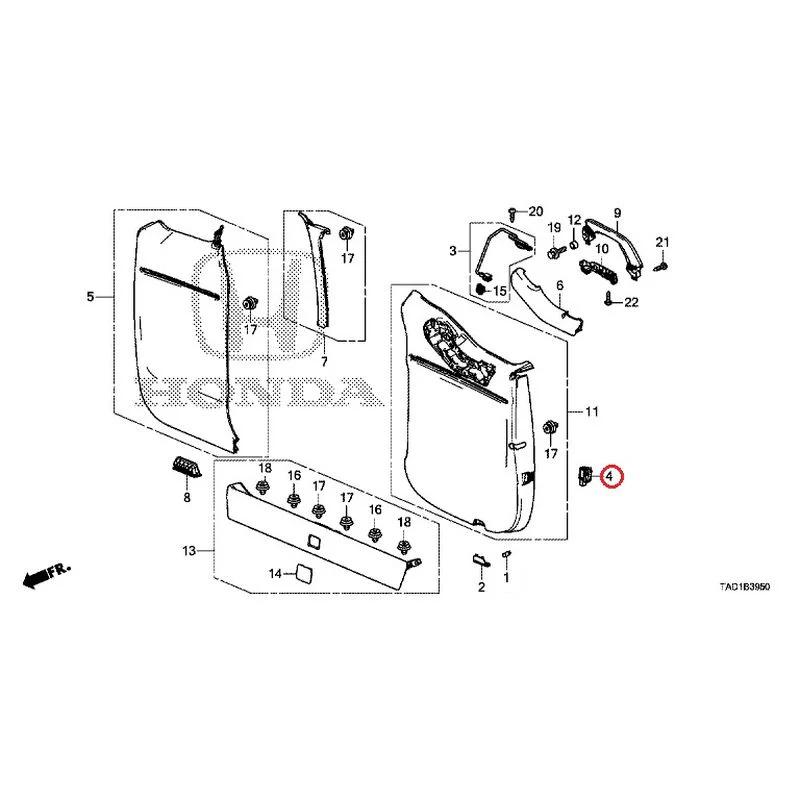 [NEW] JDM HONDA STEP WGN SPADA RP5 2020 Tailgate Lining (1) GENUINE OEM - Image 5