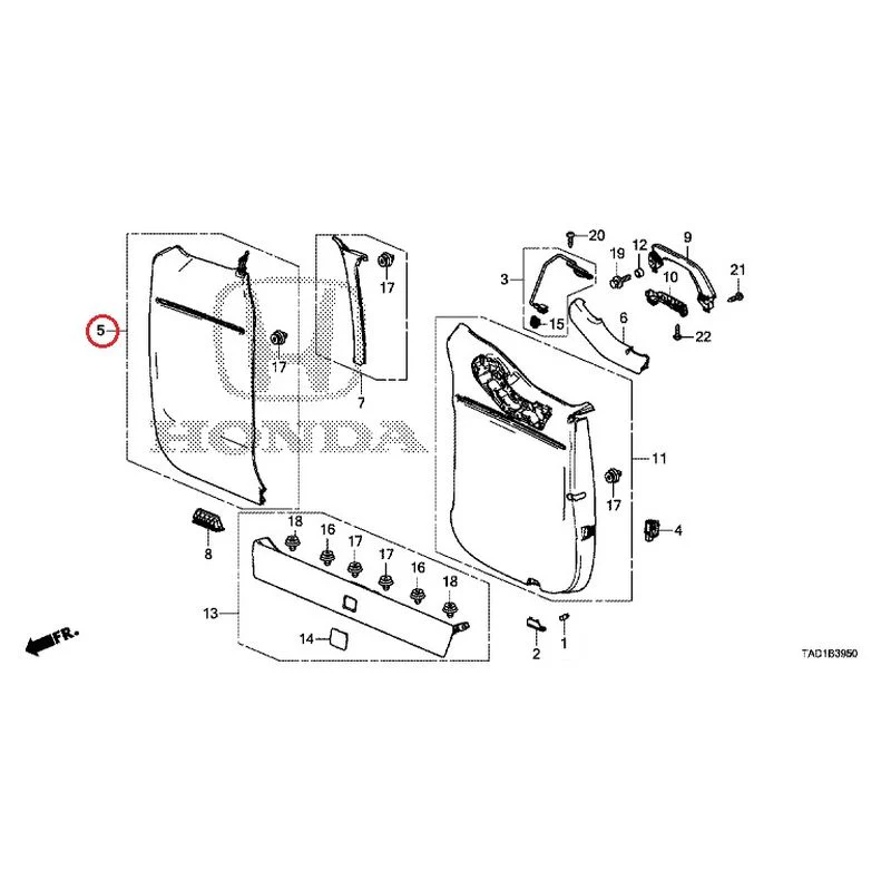 [NEW] JDM HONDA STEP WGN SPADA RP5 2020 Tailgate Lining (1) GENUINE OEM - Image 6
