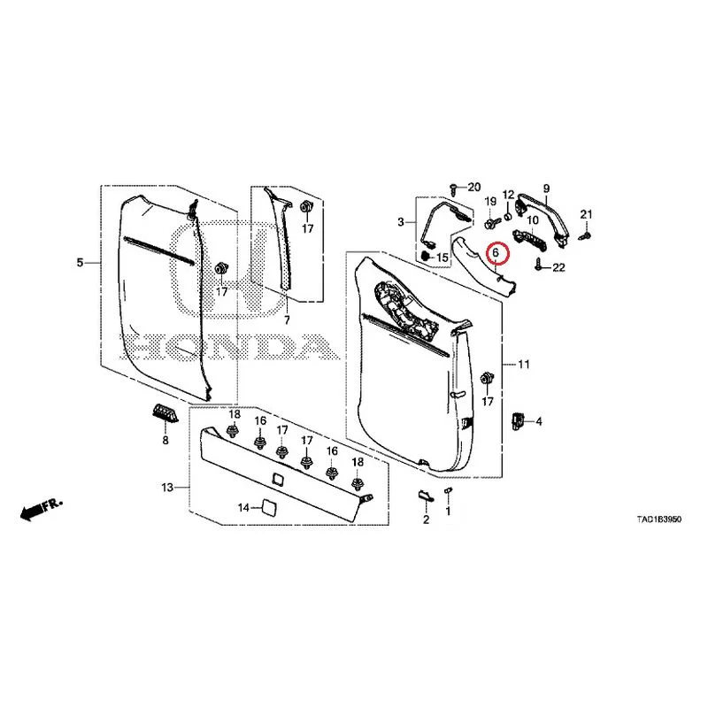 [NEW] JDM HONDA STEP WGN SPADA RP5 2020 Tailgate Lining (1) GENUINE OEM - Image 7