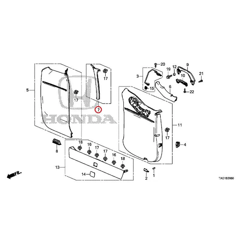 [NEW] JDM HONDA STEP WGN SPADA RP5 2020 Tailgate Lining (1) GENUINE OEM - Image 8