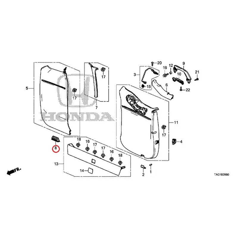 [NEW] JDM HONDA STEP WGN SPADA RP5 2020 Tailgate Lining (1) GENUINE OEM - Image 9